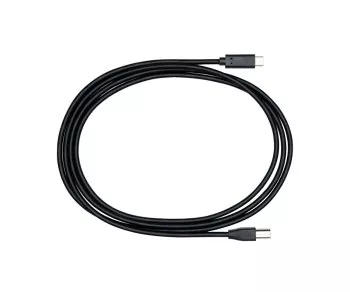 Cabo USB tipo C para ficha USB 2.0 B, preto, 0,50 m, saco plástico